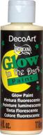 🎨 4-ounce decoart ds50-10 glow-in-the-dark paint: enhance visibility with illuminating effects logo