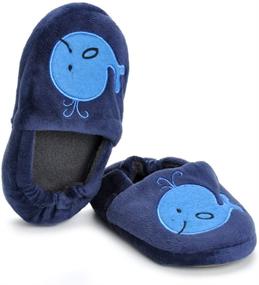 img 2 attached to 👶 Cozy Cartoon Winter Toddler Slippers: Estamico Boys' Shoes for Winter Fun