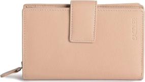 img 3 attached to Saddler Zippered Leather Wallet and Handbag Set for Women