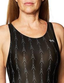 img 2 attached to Powerful Performance: TYR Women's Fusion 2 Short John Swim Suit Unleashed!