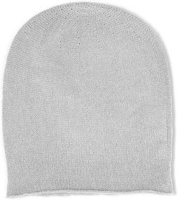 img 2 attached to Stay Stylish and Cozy with Fishers Finery 100% Pure Cashmere Men's Slouchy Beanie