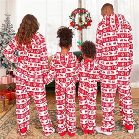 img 2 attached to ❄️ Snowflake Matching Men's Christmas Pajamas - PopReal Clothing