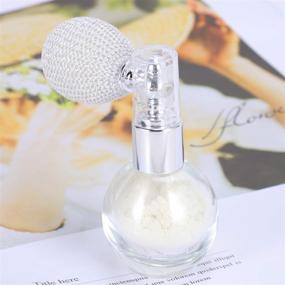 img 1 attached to 💫 Minkissy Glitter Powder Spray Perfume Bottle, Gloss Powder Spray - Contour Makeup for Beauty - Highlighter Shimmer Cosmetic (Pearl White)