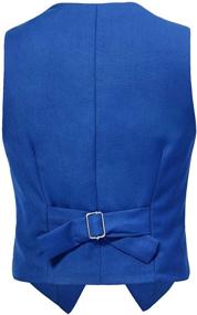 img 2 attached to 👔 Visaccy 3 Buttons Fully Lined Formal Suit Vest for Boys and Girls: Dapper and Elegant Attire