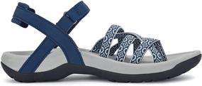 img 3 attached to Viakix Women's Athletic Walking Sandals: Stylish Comfort for Active Women