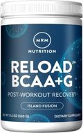 mrm bcaa+g reload island fusion после тренировки восстановительное дополнение - 330 г, 24 порции. логотип