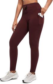 img 4 attached to 🏔️ BALEAF Women's Water-Resistant Fleece-Lined Leggings: Perfect Hiking, Running, Base Layer, Insulated Winter Tights with Convenient Pockets