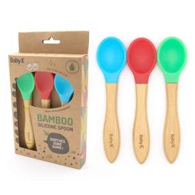 img 4 attached to BABY Feeding Bamboo Spoons Green
