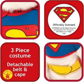 img 3 attached to 🐶 Authentic DC Comics Superman Cape with Chest Piece Pet Costume
