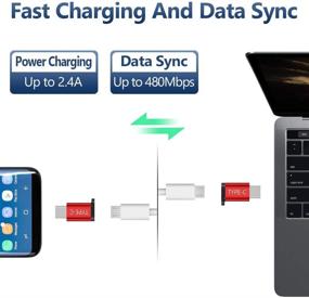 img 1 attached to Адаптер Micro USB (женский) к USB C, 4-штуковый набор