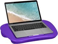 лаптоп-столик lapgear mydesk - фиолетовый - подходит для ноутбуков до 15,6" - стиль no. 44442 с подставкой для устройств и держателем для телефона: идеальное рабочее пространство на коленях! логотип