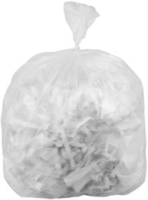 img 3 attached to 🗑️ 50 Small to Medium Trash Bags: 7-10 Gallon, 24" x 24" Clear Garbage Bags - Commercial Waste Basket, Bathroom, Office Shredder Bags
