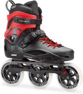 🛼 rb 110 3wd high performance unisex adult fitness inline skate, black/red - rollerblade, top-rated inline skates logo