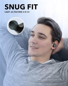 img 1 attached to 🎧 KOSETON True Wireless Earbuds - Wireless Bluetooth Headphones with CVC Noise Cancelling, Exceptional Sound Quality, 50H Long Battery Life with Case, IPX7 Waterproof, Voice Assistant - Black