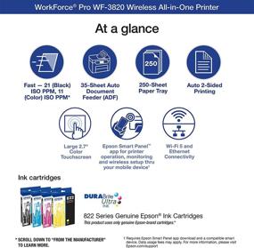 img 2 attached to 🖨️ Epson Workforce Pro WF-3820 Wireless Inkjet All-in-One Color Printer: High-Performance Efficiency at Your Fingertips