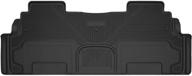 🐶 husky liners x-act contour 2nd seat floor mat for buick enclave, chevrolet traverse, gmc acadia (2008-2017) - black, 53241 logo