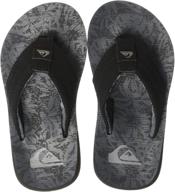 👣 quiksilver carver print молодежные сандалии: стильная обувь для мальчиков на лето. логотип