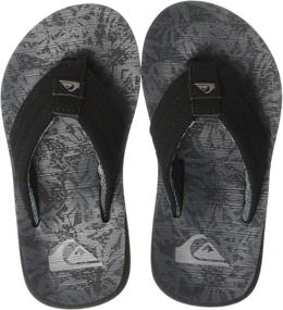 img 4 attached to 👣 Quiksilver Carver Print Молодежные сандалии: стильная обувь для мальчиков на лето.