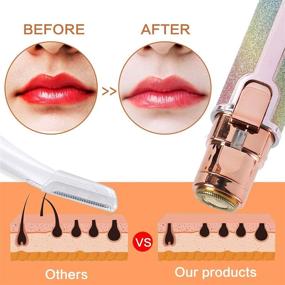 img 3 attached to 💁 2021 Eyebrow Remover Pen: Convenient Hair Removal Tool with LED Light, Painless Trimmer for Women