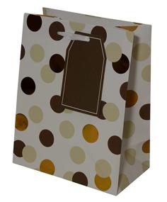 img 2 attached to 🎁 15-Piece Set of Small Gift Bags for Weddings, Birthdays, and Events - Metallic Gold Accents, Polka Dots and Stripes Design with Tags