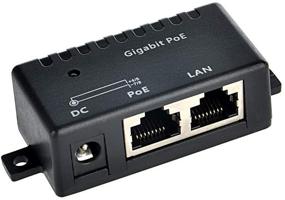 img 4 attached to 💡 PoE Texas GPOE-1B: Gigabit Passive PoE Injector - Combining 10/100/1000 Data and DC Power on RJ45 for PoE, 2.1mm x 5.5mm DC Connector Accepting 12-56v DC (Power Supply Excluded)