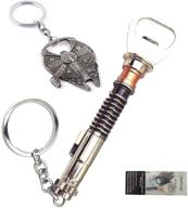 🔑 metal star wars bottle opener key chain with built-in bottle opener logo