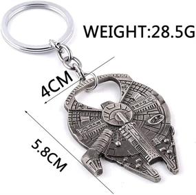 img 1 attached to 🔑 Metal Star Wars Bottle Opener Key Chain with Built-in Bottle Opener