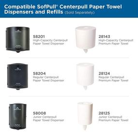 img 2 attached to SofPull Regular Centerpull Premium Paper Towel by Georgia-Pacific (GP 🧻 PRO), White, 28124, 324 Sheets Per Roll, 6 Rolls Per Case