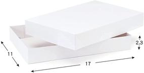 img 2 attached to 🎁 Premium White Paper Large Shirt Boxes - 10 Pack for Elephant Themed Gifts: Perfect for Christmas, Hanukkah, Holidays, Father's Day, Birthdays and More!