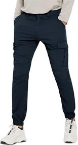 img 4 attached to 🚴 Stay Dry on Your Ride with PULI Stretch Cycling Waterproof Trousers for Men