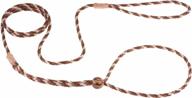 🐶 alvalley adjustable nylon loop lead - braided dog leash with leather ends - ideal for training and showing small to medium dogs logo