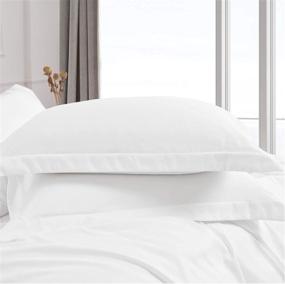 img 1 attached to 🛏️ Bedsure Queen Size White Duvet Cover - Soft Brushed Microfiber Queen Duvet Cover Set with Zipper Closure - 3 Piece Set includes 1 Duvet Cover 90x90 inches and 2 Pillow Shams