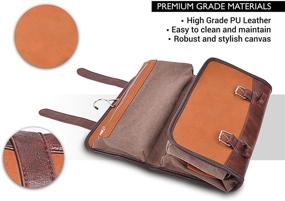 img 2 attached to 🧳 Vetelli Men's Hanging Leather Toiletry Bag - Ideal Travel Companion and Impressive Gift