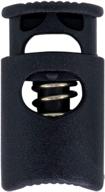 🔒 sgt knots crown spring cord lock - 100 pack black plastic toggle stopper logo