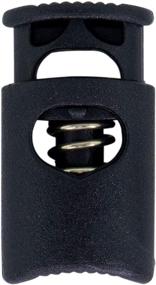 img 4 attached to 🔒 SGT KNOTS Crown Spring Cord Lock - 100 Pack Black Plastic Toggle Stopper