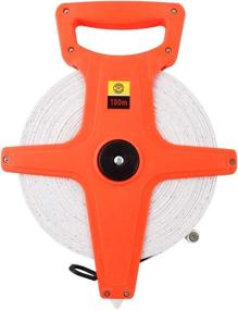 img 2 attached to 📏 QWORK 1/2" x 330' Open Reel Dual Sided Fiberglass Tape Measure for Engineer - Premium Professional Tool