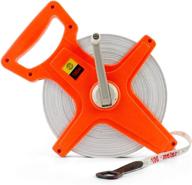 📏 qwork 1/2" x 330' open reel dual sided fiberglass tape measure for engineer - premium professional tool logo