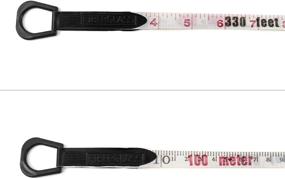 img 1 attached to 📏 QWORK 1/2" x 330' Open Reel Dual Sided Fiberglass Tape Measure for Engineer - Premium Professional Tool
