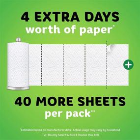 img 1 attached to Bounty Quick-Size White Paper Towels - 8 Family Rolls (Equivalent to 20 Regular Rolls)
