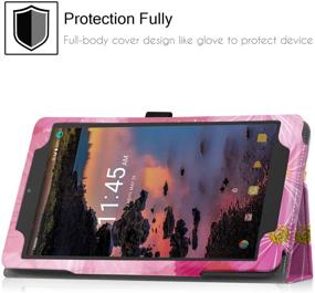 img 2 attached to Famavala LoveFlower Case Cover for T-Mobile Alcatel Joy Tab 2019 / 3T 2018 / A30 2017 Tablet (8-inch)
