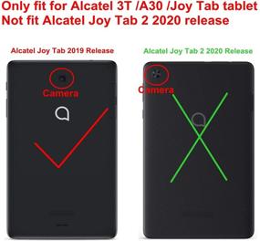 img 3 attached to Famavala LoveFlower Case Cover for T-Mobile Alcatel Joy Tab 2019 / 3T 2018 / A30 2017 Tablet (8-inch)