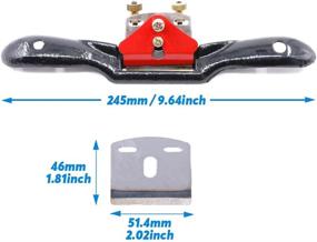 img 3 attached to Enhance Your Woodworking Projects with Swpeet Adjustable SpokeShave's Perfect Performance