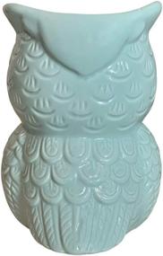 img 3 attached to 🦉 Versatile Turquoise Blue Ceramic Owl: Ideal for Storing Utensils, Organizing Kitchen, Adding Charm, and More!