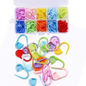 img 3 attached to 🧶 Complete 385-Piece Stitch Markers Knitting Kit: Plastic Locking Stitch Needle Clips, Row Counters, Split Rings, Holders, Protectors/Stoppers