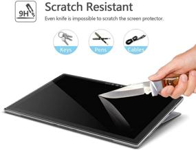 img 3 attached to 🔍 [2-pack] Megoo Tempered Glass Screen Protector for Microsoft Surface Pro 7 Plus/Surface Pro 7 - Ultra Clear, High Responsive, 12.3 Inch (2019 Release)