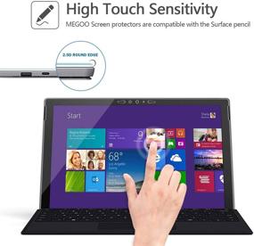 img 2 attached to 🔍 [2-pack] Megoo Tempered Glass Screen Protector for Microsoft Surface Pro 7 Plus/Surface Pro 7 - Ultra Clear, High Responsive, 12.3 Inch (2019 Release)