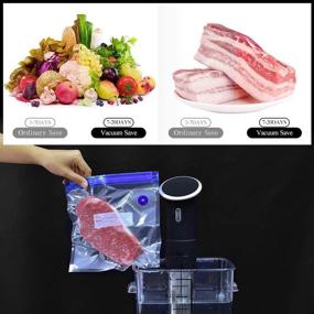 img 1 attached to 🔒 MXBOLD Sous Vide Bags - 10 Pack Vacuum Zipper Bags for Food Saver, Commercial Grade/BPA-Free Vacuum Sealer Bags with 2 Sealing Clips - Ideal for Sous Vide Cooking and Food Storage