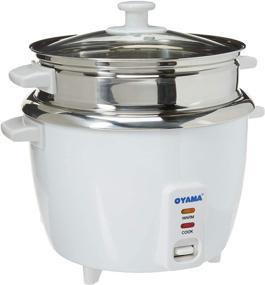 img 4 attached to 🍚 OYAMA Stainless 16-Cup Rice Cooker with Stainless Steel Inner Pot and Steamer Tray