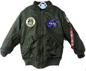 img 4 attached to OYSTERBOY Flight Military 125Cm（8T） Replica Boys' Clothing: Authentic Style for Young Adventurers