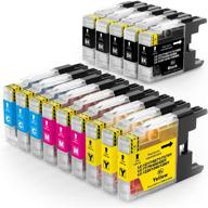 🖨️ ink4u lc75 lc71 compatible ink cartridge replacement for brother lc75 lc71 lc79 xl - ideal for mfc-j6510dw mfc-j6910dw mfc-j6710dw mfc-j425w mfc-j280w printers - 14 pack (5 black, 3 cyan, 3 magenta, 3 yellow) logo